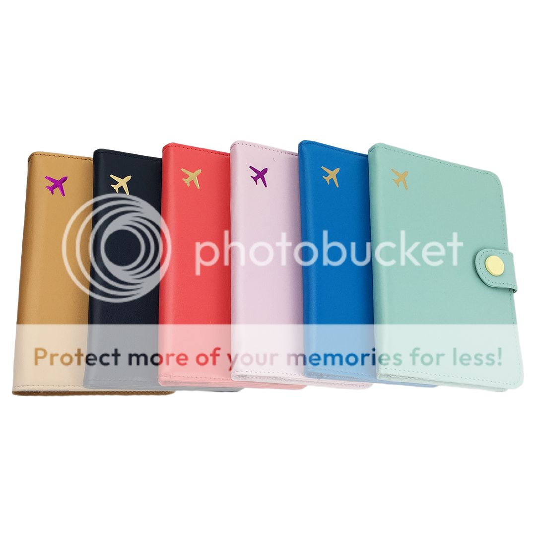 Clear Transparent Passport Cover Holder Case Organizer Plastic Travel